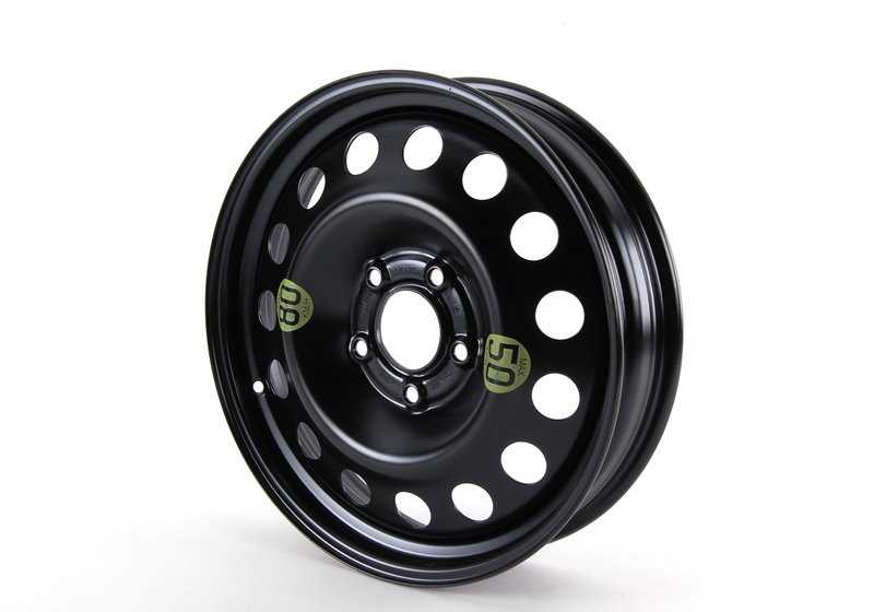 Rueda de repuesto de emergencia (Notrad) de acero OEM 36116758778 para BMW E60, E61, E83. Apta como rueda temporal. Original BMW y MINI.