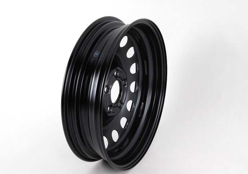 Rueda de repuesto de emergencia (Notrad) de acero OEM 36116758778 para BMW E60, E61, E83. Apta como rueda temporal. Original BMW y MINI.