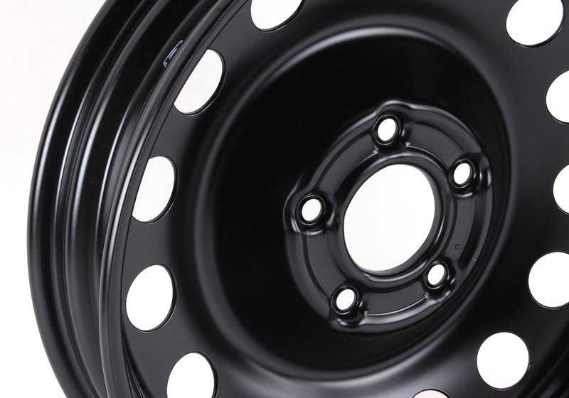 Rueda de repuesto de emergencia (Notrad) de acero OEM 36116758778 para BMW E60, E61, E83. Apta como rueda temporal. Original BMW y MINI.
