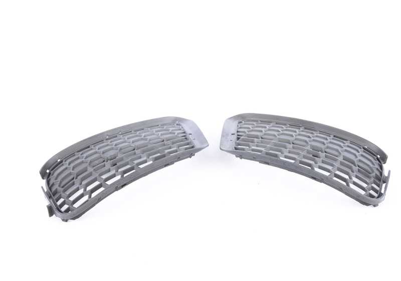 Juego rejillas delanteras parciales OEM 51117845542 para BMW X1 E84 (modelos sDrive16d, sDrive16i, sDrive18d). Compatible con versiones con paquete M. Original BMW.