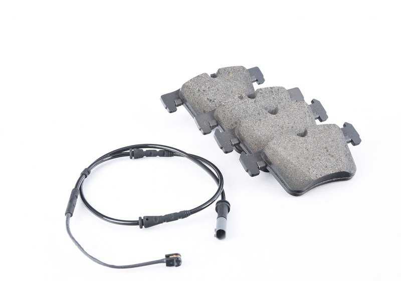Juego de pastillas de freno con sensor OEM 34112456867 para BMW F25, F26. Original BMW.