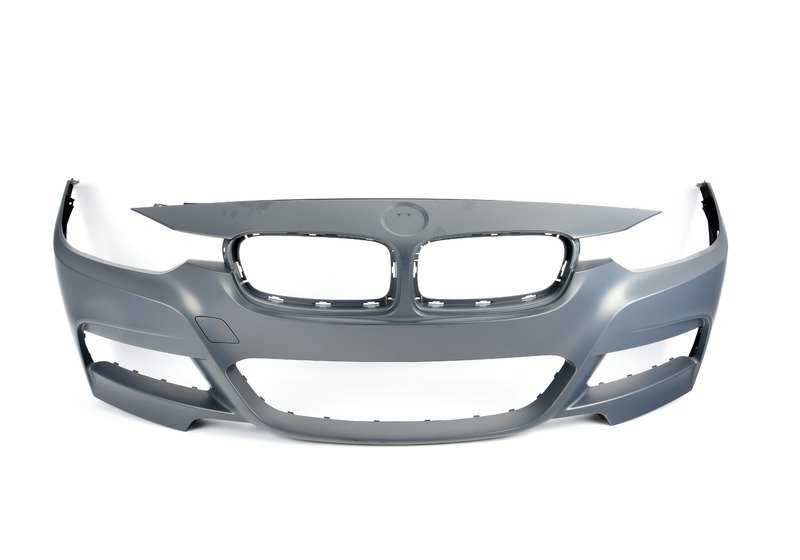 Paragolpes delantero imprimado OEM 51118067951 para BMW F30, F30N, F31, F31N. Parte del kit aerodinámico M. Original BMW.