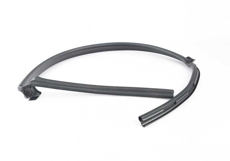 Junta de goma OEM 51767329384 para BMW X1 F48 (modelos: sDrive16d, 18i, 20i, xDrive20d, xDrive25i). Sello delantero capó. Original BMW.