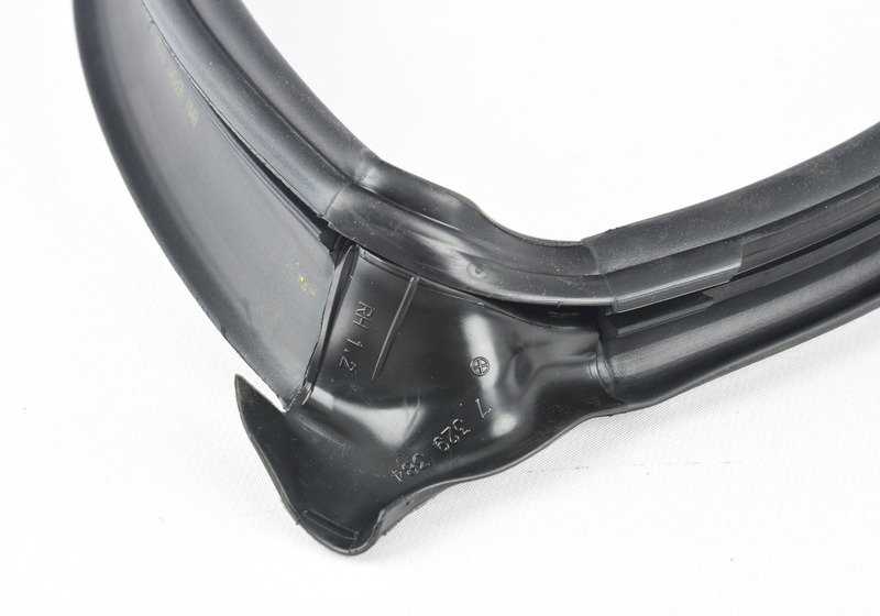 Junta de goma OEM 51767329384 para BMW X1 F48 (modelos: sDrive16d, 18i, 20i, xDrive20d, xDrive25i). Sello delantero capó. Original BMW.