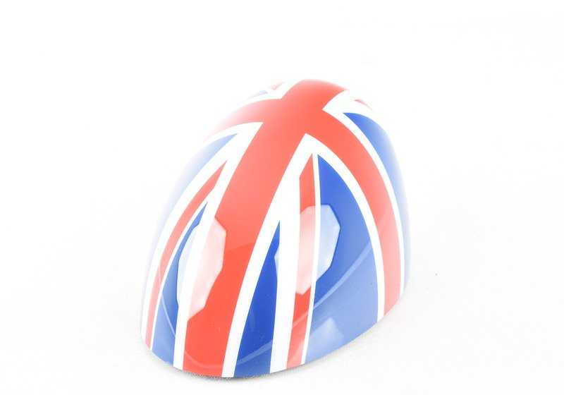 Cubierta para espejo izquierdo diseño Union Jack OEM 51160415113 para MINI R56, R55 Clubman, R57 Cabrio, R58 Coupé, R59 Roadster, R60 Countryman, R61 Paceman. Original MINI.