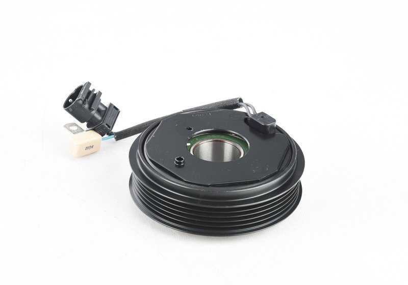 Embrague magnético compresor A/A OEM 64528391021 para BMW E36 y E34. Repuesto original BMW.