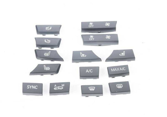 OEM 6131684887 Botões de controle de luz para BMW F07, F10, F11, F06, F12, F13, F01, F02, F15, F85, F16, F86. BMW original.
