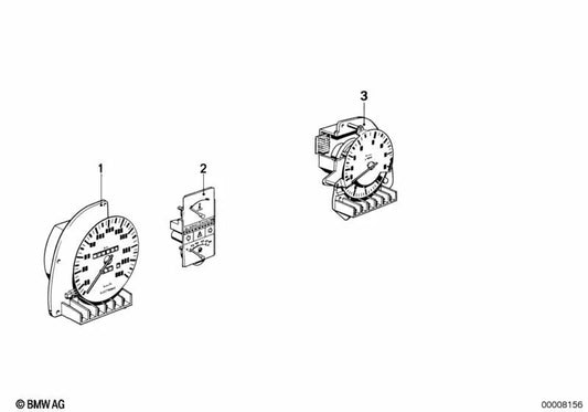 Tacometro per BMW E28 (OEM 62121380432). BMW originale