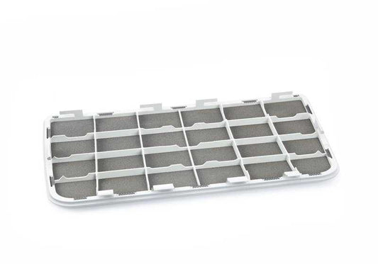 Embellecedor gris para subwoofer OEM 51438174160 para BMW Serie 7 E38 (725tds, 728i) con sistema Top Hi-Fi. Compatible con modelos de tracción trasera fabricados entre 1995 y 2001. Original BMW.