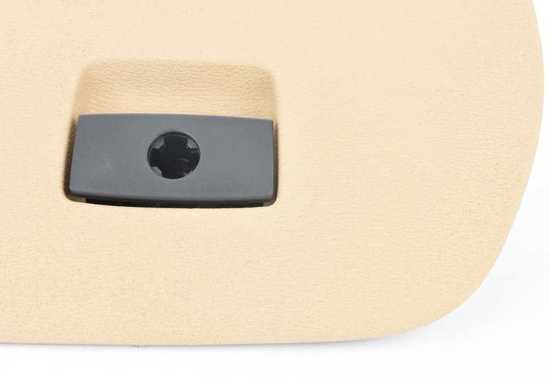 Tapa de guantera savannabeige OEM 51166839001 para BMW X3 F25, X4 F26, dirección izquierda. Original BMW.