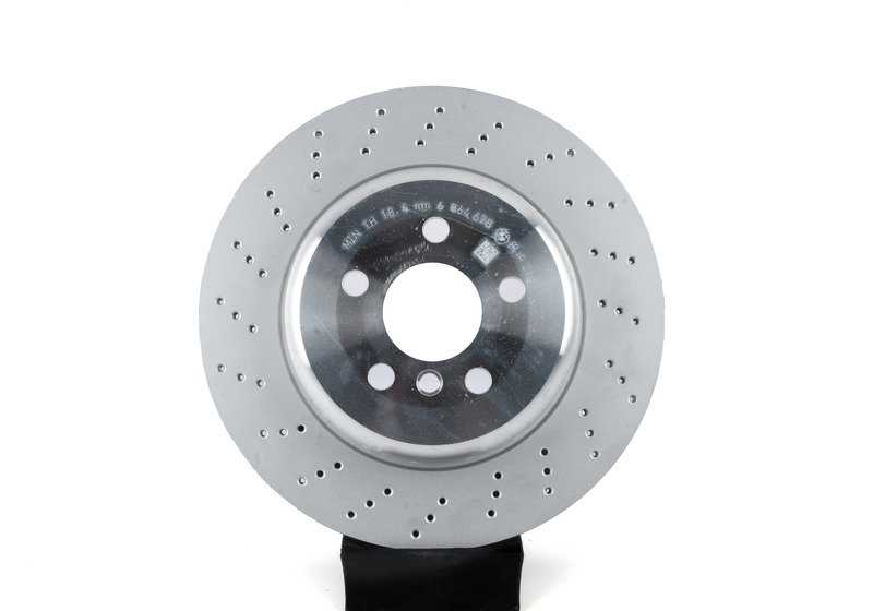 Disco de freno ventilado y perforado OEM 34216864678 para BMW I12, I15. Original BMW.