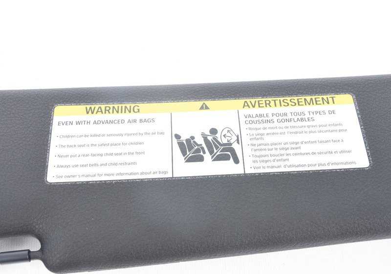 Parasol derecho con etiqueta OEM 51167425434 para BMW F23, F33, F83. Original BMW.