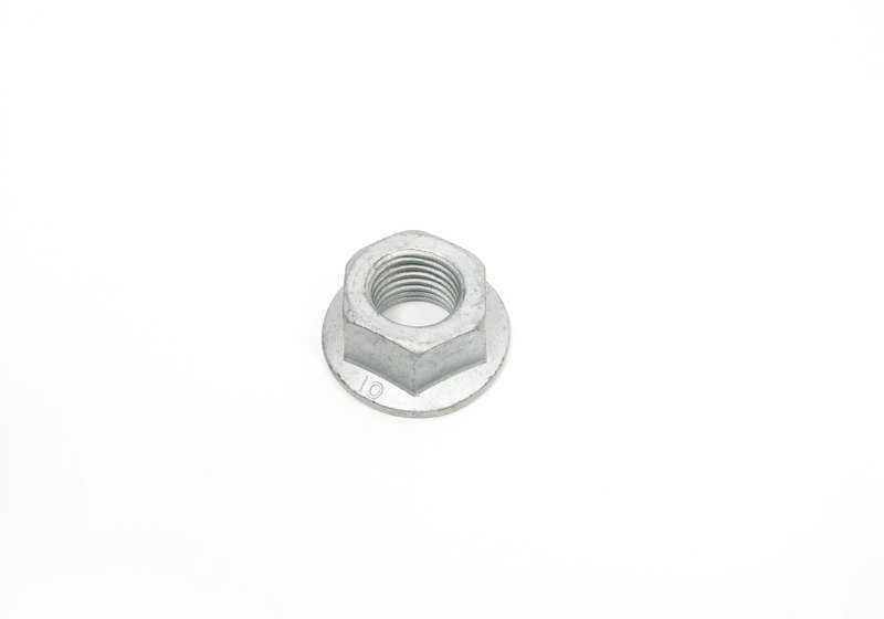 Tuerca autoblocante OEM 33326760668 para BMW {E30,E36,E46,E81,E82,E87,E88,E90,E91,E92,E93,F20,F21,F22,F23,F30,F31,F32,F33,F34,F36,F40,F44,F45,F46,F80,F82,F83,F87,G20,G21,G22,G23,G26,G28,G42,G70,G80,G81,G87,U06,U10,U11,U12,Z1,E52,E85,E86,E89,G29} y MI