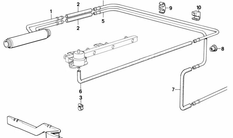 Manguito conector OEM 16121179369 para BMW E28, E24, E32. Pieza original BMW. Ideal para sistemas de combustible. Compatibilidad garantizada según modelo y año.