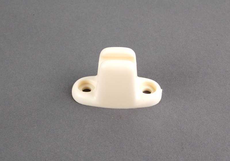 OEM 51161870863 Ivory visa support for BMW E21 and E12. Compatible with several visions of visor. Original BMW spare.