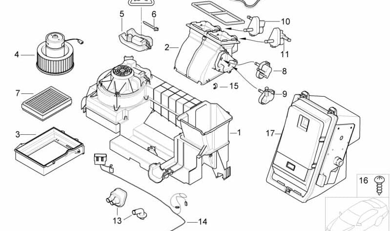 OEM fan regulator 64116934390 for BMW E65 and E66. Heatization blower control. Original BMW.