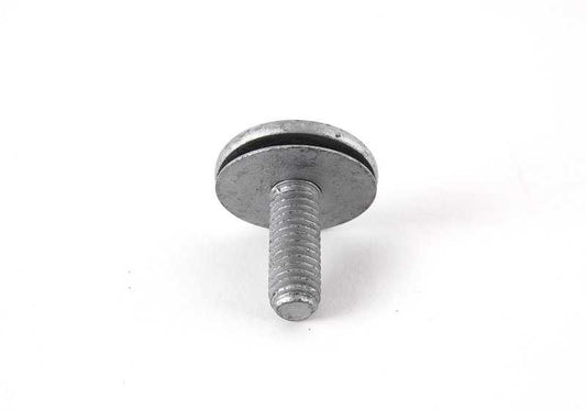 Tornillo Torx con arandela OEM 41357003224 para BMW {E85, E52} y MINI {R50, R52, R53}. Pieza original BMW y MINI. Ideal para fijaciones con rosca ISA M6x18 en carrocería y paneles.