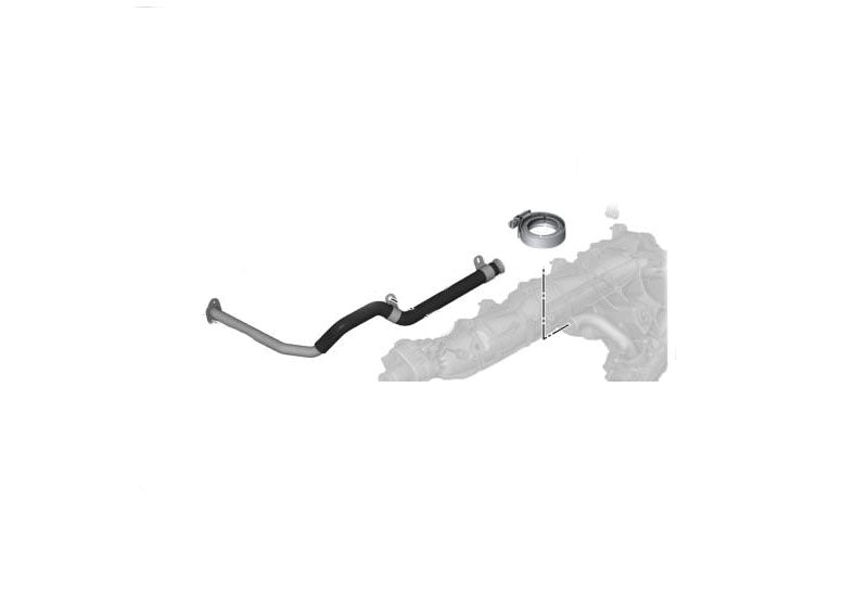 Abrazadera de escape OEM 11718506625 para BMW E90, E91, E92, E93, F07, F10, F11, F01, F02, E70, E71. Pieza para sistema anticontaminación. Original BMW.