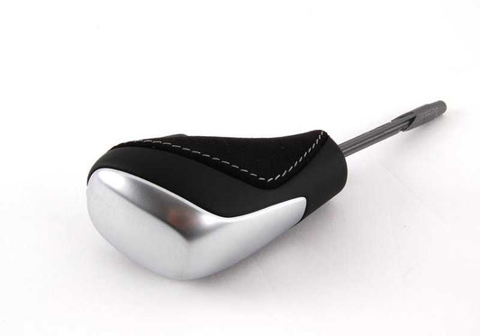 Pomo de cambio automático BMW Performance en Alcantara y cuero OEM 25162155637 para BMW E46 {316i, 316Ci} todos los modelos compatibles. Original BMW.