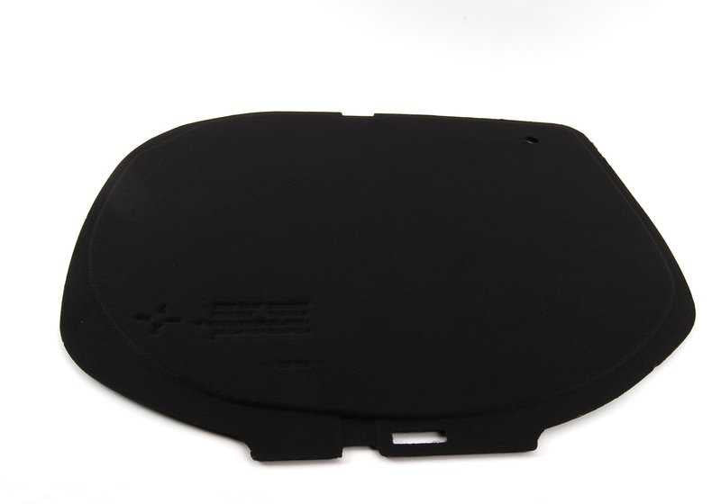 Tapa cubre hueco rueda de repuesto OEM 51477042140 para BMW E65, E66. Pieza negra original BMW. Ideal para maletero de Serie 7 (modelos 730d, 730i, 735i) con fabricación entre 2001 y 2008.