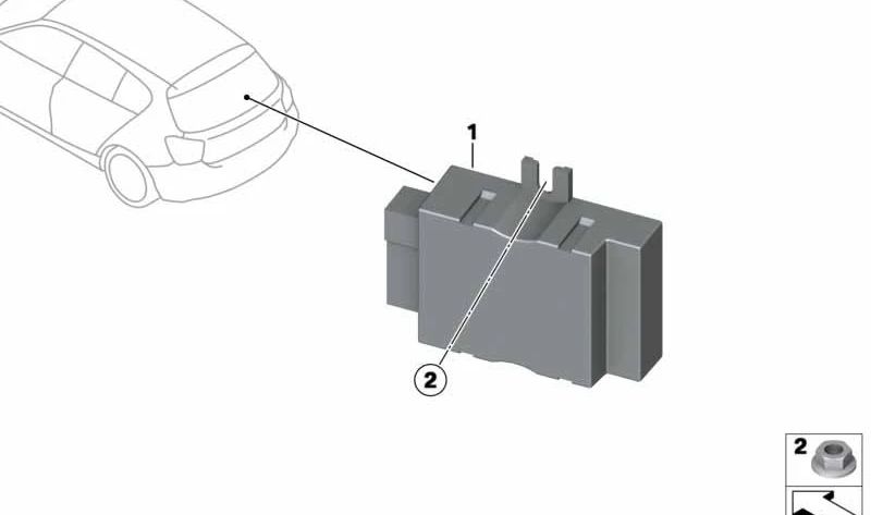 OEM 16147358145 Módulo de controle da bomba de combustível para BMW F20, F30, F10, F06, F12, F13, F01, F02, F15. BMW original