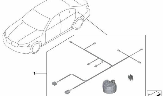 Kit de alarme anti -Theft OEM 65122245615 para BMW F90, F90N, G30, G30N, G31, G31N, G38, G32, G32N, G11, G11N, G12, G12N. BMW original.
