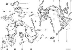 Boulon hexagonal OEM 11141720092 pour BMW E32, E38, E31 avec moteurs M70, M73. Véritable BMW.