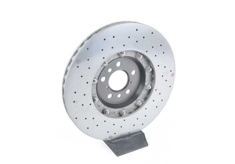 Disco de freno cerámico de carbono izquierdo OEM 34217991107 para BMW F90, F90N, F91, F92, F93. Original BMW.