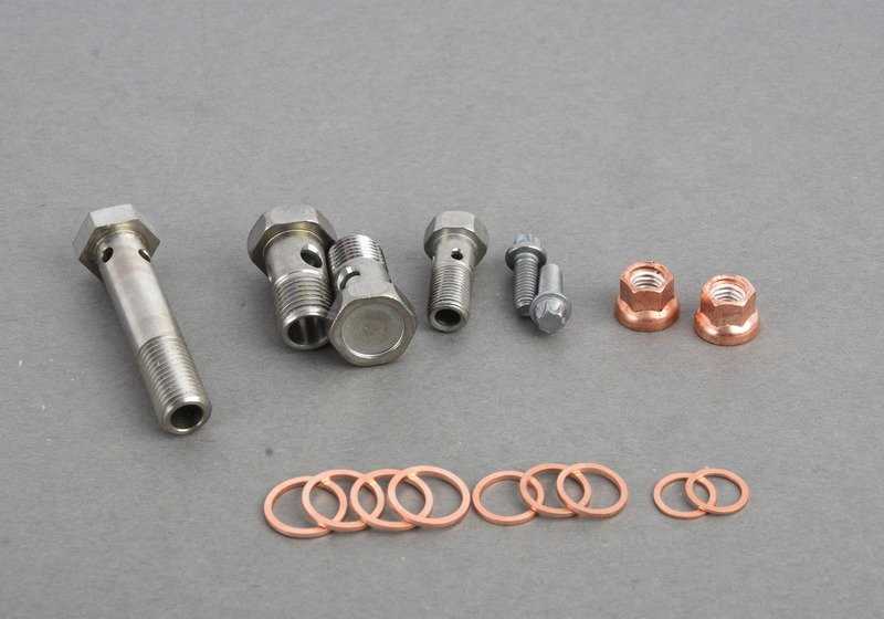 Kit de montage pour turbo (turbocompresseur) OEM 11652456345 pour BMW F07, F10, F11, F12, F13, F01, F02, F04, E70, E71, E72. BMW d'origine.