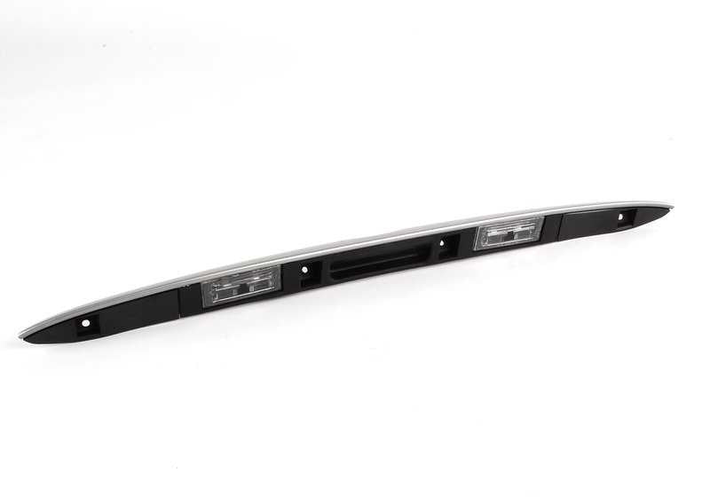 Maneta de apertura maletero OEM 51137170674 para BMW X5 E53. Acabado titanio. Original BMW.
