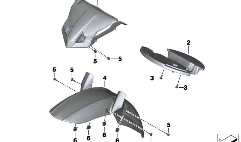 Cubierta de rueda delantera OEM 46618526513 para motos BMW F700GS (K70). Original BMW Motorrad.