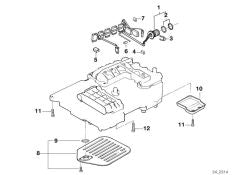 Sujetador de cables OEM 24341215608 para BMW E30, E36, E28, E34, E39... y más. Original BMW.