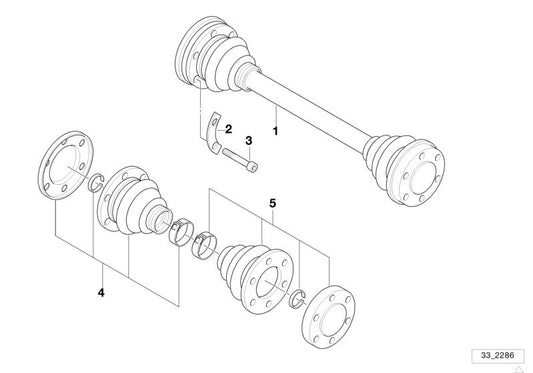 Repair Kit Transmission OEM 33219067913 For BMW E12, E24, E23. Original BMW.