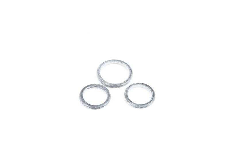 Tubo calefacción triple de aluminio OEM 64118385564 para BMW E39, E53. Pieza original BMW.