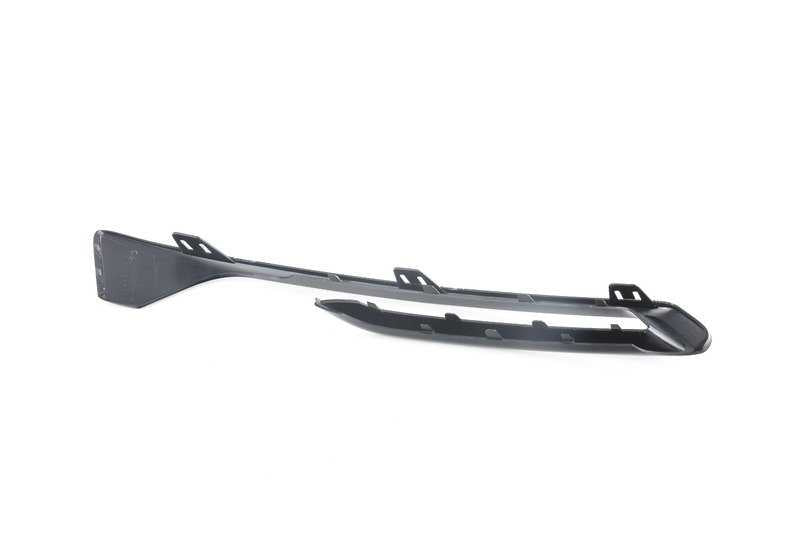 Moldura rejilla izquierda OEM 51117452303 para BMW Serie 2 F22, F23 LCI (09/2016 - 07/2021). Color negro brillante. Original BMW.
