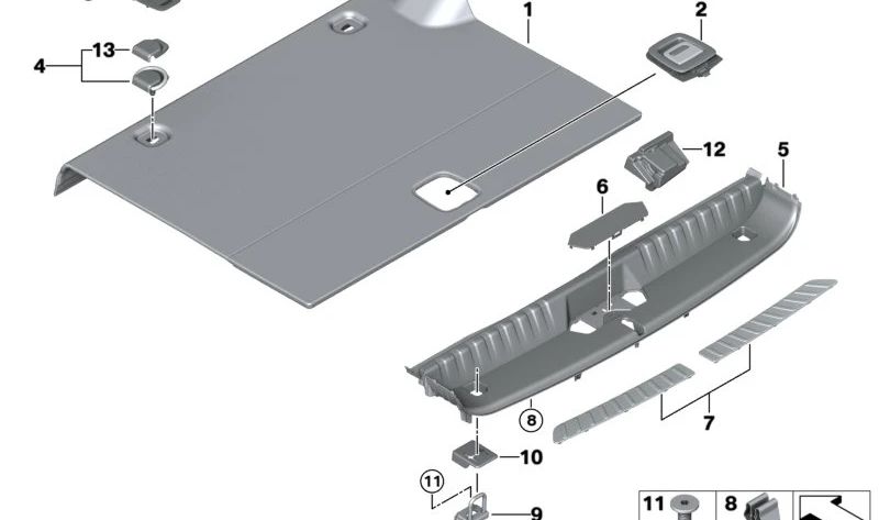 Juego de Insertos para BMW F97, G01, G08E (OEM 51479892173). Original BMW