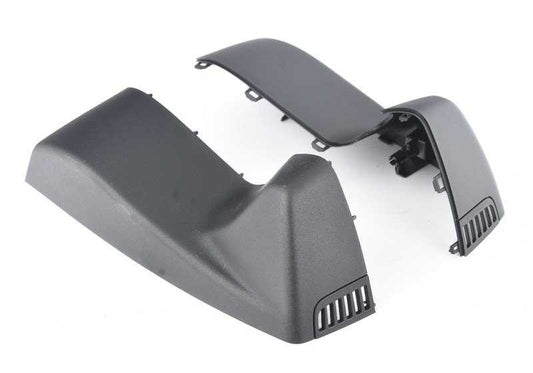 Juego de tapas base retrovisores negras OEM 51169285753 para BMW F06, F06N, F12, F12N, F13, F13N. Recambio original BMW.