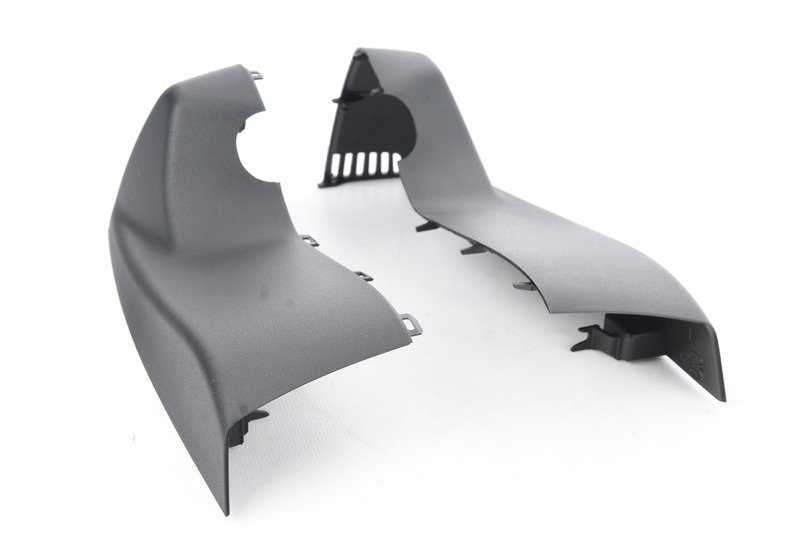 Juego de tapas base retrovisores negras OEM 51169285753 para BMW F06, F06N, F12, F12N, F13, F13N. Recambio original BMW.