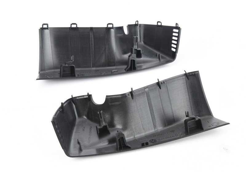 Juego de tapas base retrovisores negras OEM 51169285753 para BMW F06, F06N, F12, F12N, F13, F13N. Recambio original BMW.