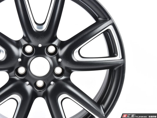 Llanta de aleación JCW Double Spoke 534 7Jx18 ET54 bicolor negro azabache mate OEM 36116855095 para MINI F55, F56, F57… y más. Original MINI