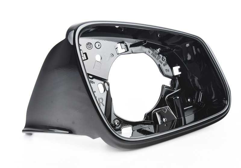 Soporte derecho Shadow-Line OEM 51167391898 para BMW F45, F45N, F46, F46N, F48, F48N. Pieza exterior de retrovisor. Original BMW.