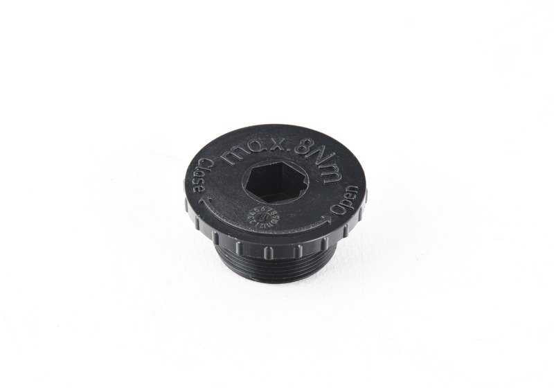 Tornillo de vaciado OEM 24007588766 para BMW E81, E82, E87, E88, E90, E91, E92, E93, E60, E61, E63, E64, E65, E66, F01, F02, E84, E83, E70, E71, E85, E86, E89. Original BMW.