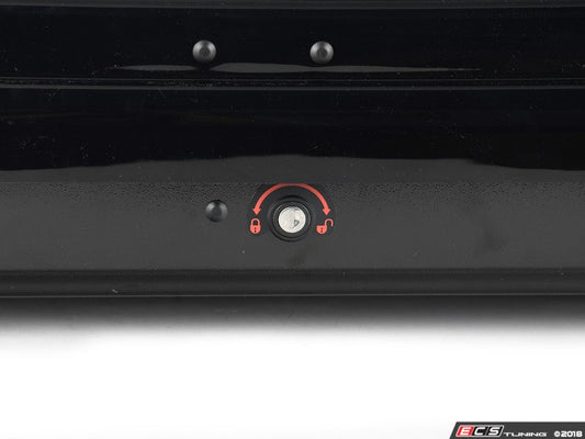 Caixa de tejadilho MINI 320 L preta metálica/antracite OEM 82732223388 para MINI R50, R53, R56, F56, F55, Clubman R55/F54, Countryman R60/F60/U25, Paceman R61, Aceman J05... e muito mais. MINI originais.