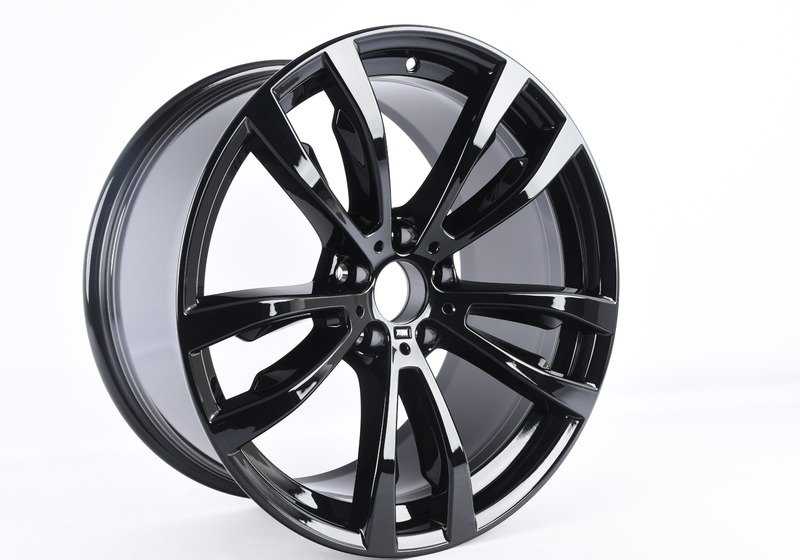 Llanta de aleación M Doble radio 469 Jet Black 20" OEM 36118064894 para BMW F15 y F16. Original BMW.