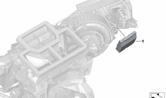 Air Conditioning Control Module OEM 64115A36B30 for BMW G08. Original BMW.