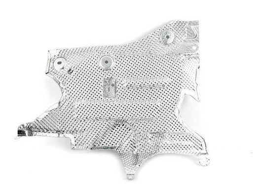 Protector térmico soporte motor derecho OEM 51488254297 para BMW E39. Original BMW.