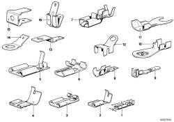OEM-Kabelklemme 12318002351 für BMW E21, E30, E28, E24 und BMW Motorräder R50/5-R90S, R65-R65LS... und mehr. Original BMW und BMW Motorrad.