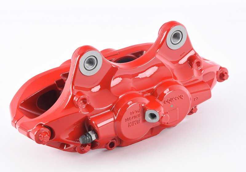 Alojamiento de pinza de freno M Performance delantero izquierdo OEM 34106875653 para BMW F20, F30, F32, F36... y más. Original BMW.