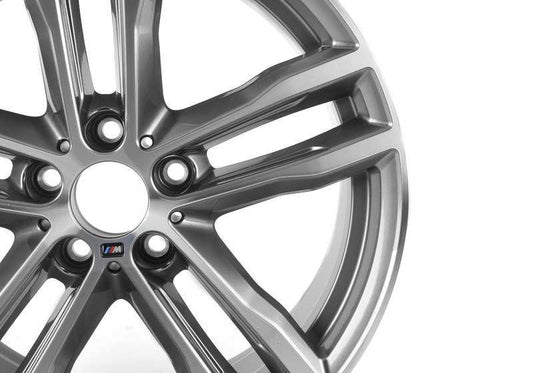 Llantas de aleación M Doble Radio 704 OEM 36118043650 para BMW F30. 19 pulgadas, color ferricgrey bicolor brillante. Original BMW.