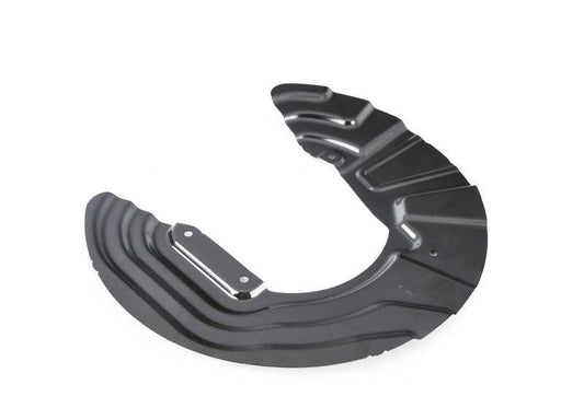 Right splash protector (brake overalls) OEM 34106787514 for BMW F25 and F26 (SDRive18D models, SDRive20i). Original BMW piece.